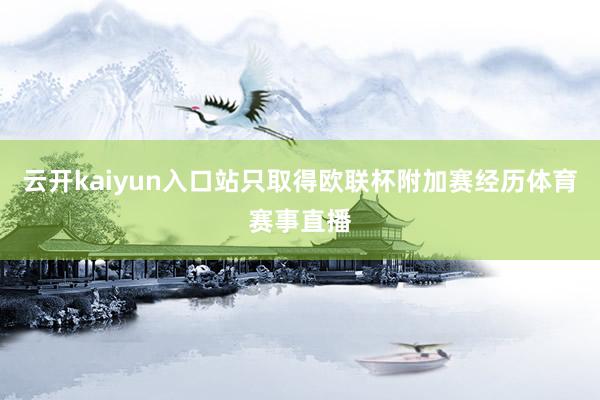 云开kaiyun入口站只取得欧联杯附加赛经历体育赛事直播