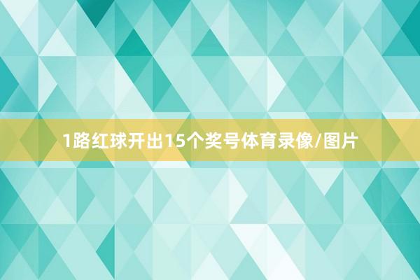 1路红球开出15个奖号体育录像/图片